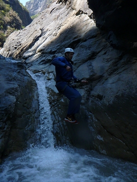 Un des sauts du canyon